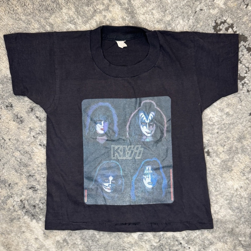 Vintage 1970s KISS Band Baby Tee Rare